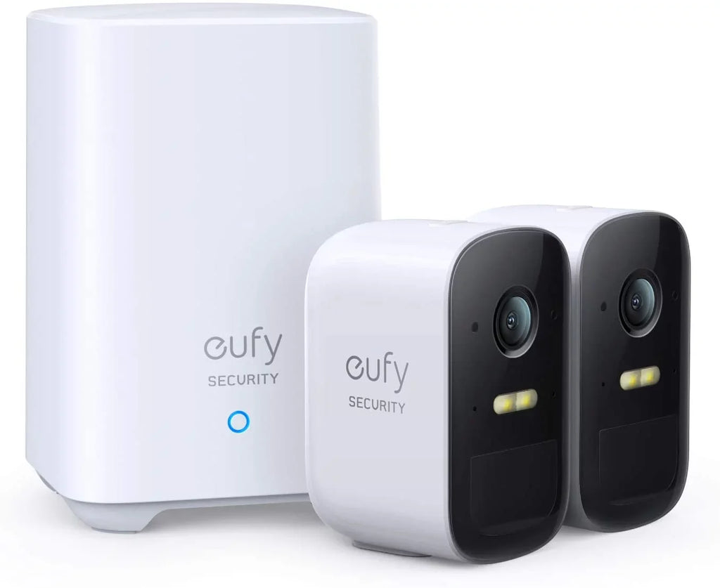 Anker eufy Sizeecurity Cam, 2C Pro 2-Cam Kit, Wireless Home Sizeecurity Sizeystem with 2K Resolution, 180-Day Battery Life, HomeKit Compatibility, IP67, Night Vision