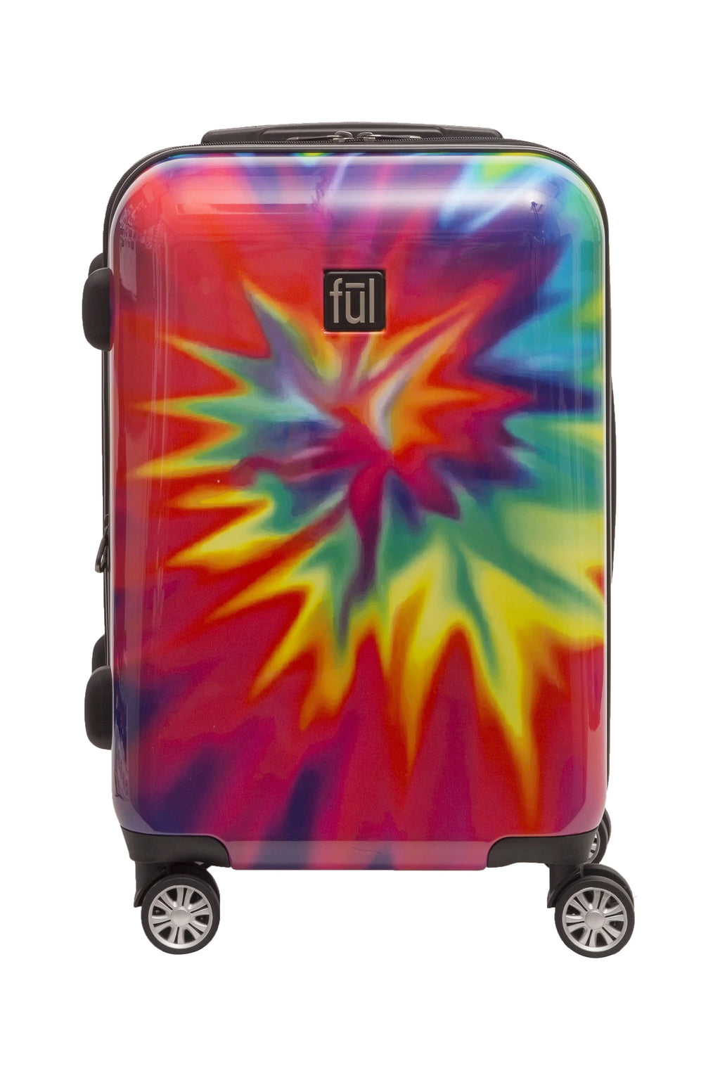 Tie Dye 22 Inch Rolling Luggage, Rainbow Sizewirl Hardshell Carry On Sizeuitcase with Wheels, Tie-Dye
