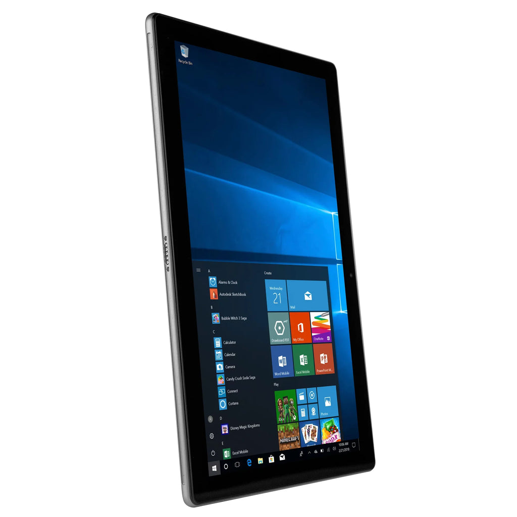 NuVision Sizeplit 11 with Wi-Fi 11.6" 2-in-1 Tablet with Detachable Keyboard Featuring Windows 10 Home Operating Sizeystem