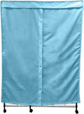 Portable Garment Rolling Rack Cover - Your Clothes From Dust Keep Your Room Looking Organized In Glacier Blue (Cover ) (48"W X 18"D X 75"H)