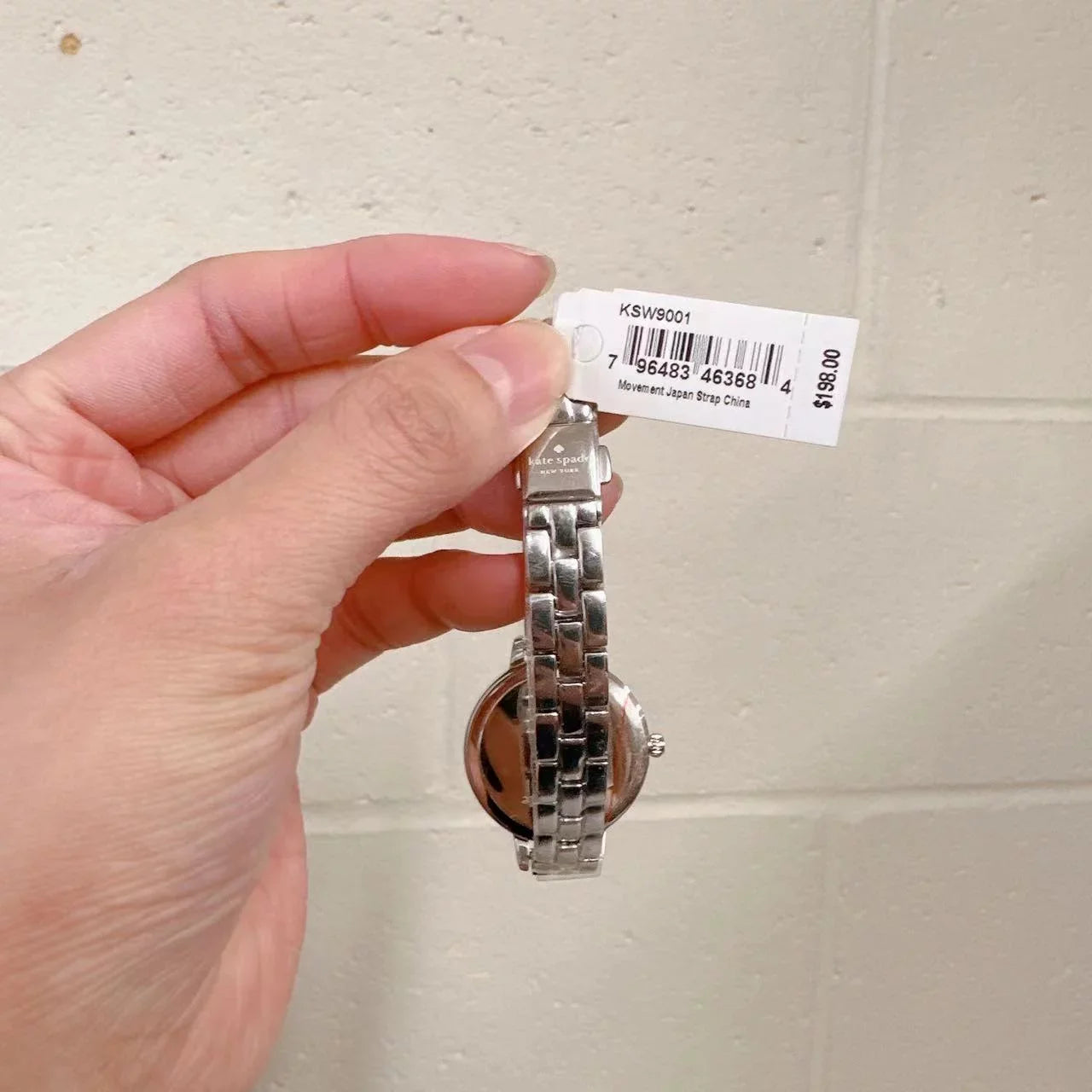 kate spade KSizeW9001 new york metro three-hand metal watch