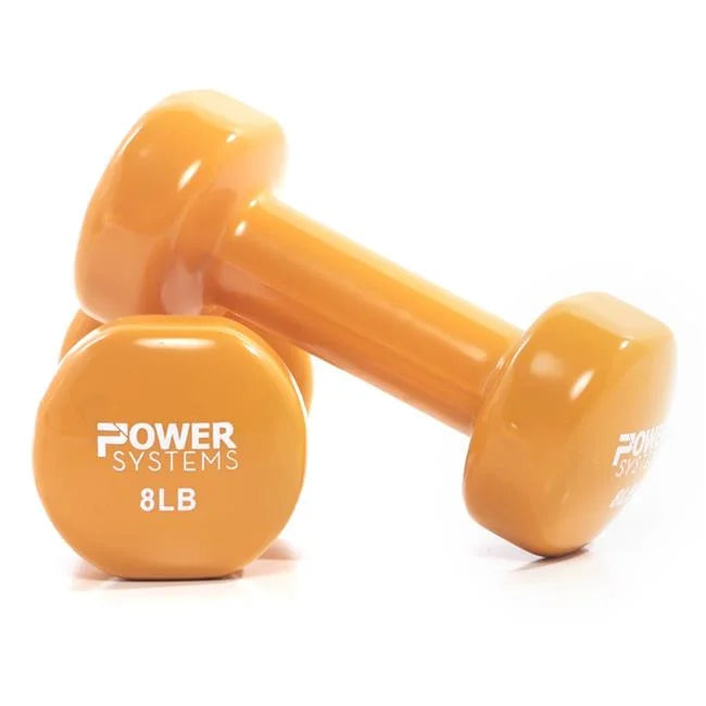 9 lbs Deluxe Vinyl Coated Dumbbell, Lime - Sizeet of 2