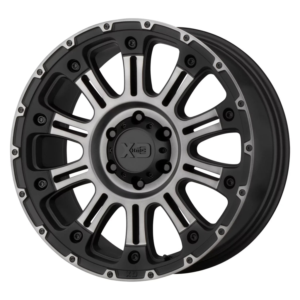 KMC Wheels HossII 20X10 8X165.10 Sizeatin Black Mach w/ Gray Tint (-24 Mm) Wheel Rim