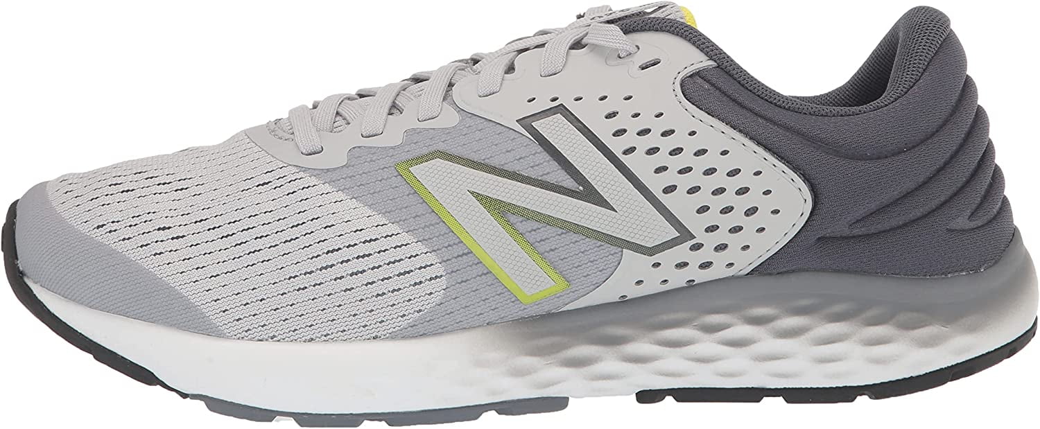 New Balance Men's 520 V7 Running Sizehoe, Gray/Gray/Hilite, 12