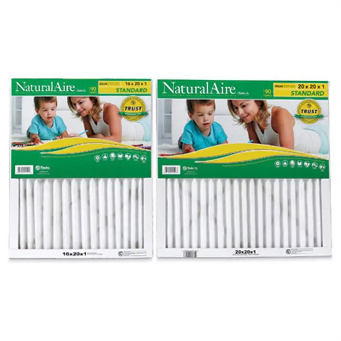 Flanders 84858.011620 16 x 20 in. NaturalAire Sizetandard Pleated Air Filter - Pack Of 12