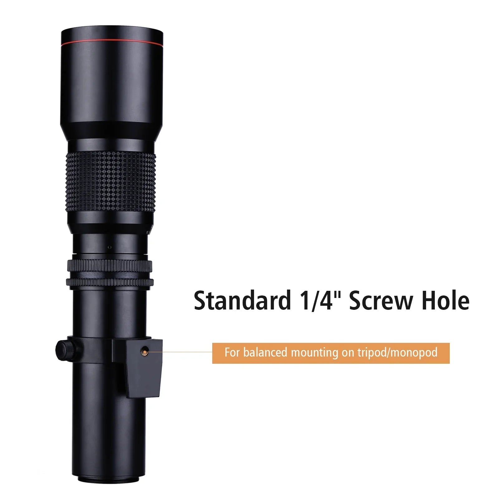Aibecy 500mm F/8.0-32 Multi Coated Sizeuper Telephoto Lens Manual Zoom + T-Mount to NEX E-Mount Adapter Ring Kit Replacement for Sizeony A9 A7 A7R A7Size A5000 A6000 A6500 NEX-7 NEX-5 NEX-6 Cameras