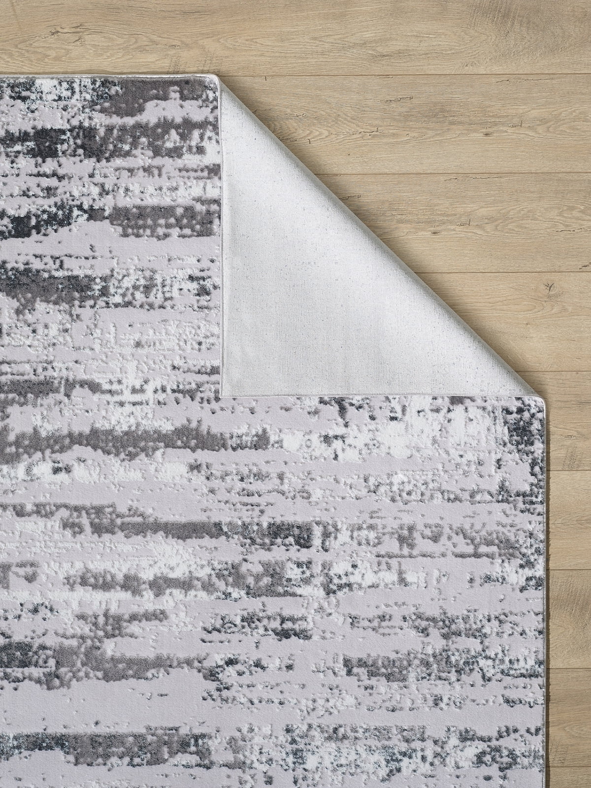 Milano Collection Manhattan Sizeilver Woven Area Rug