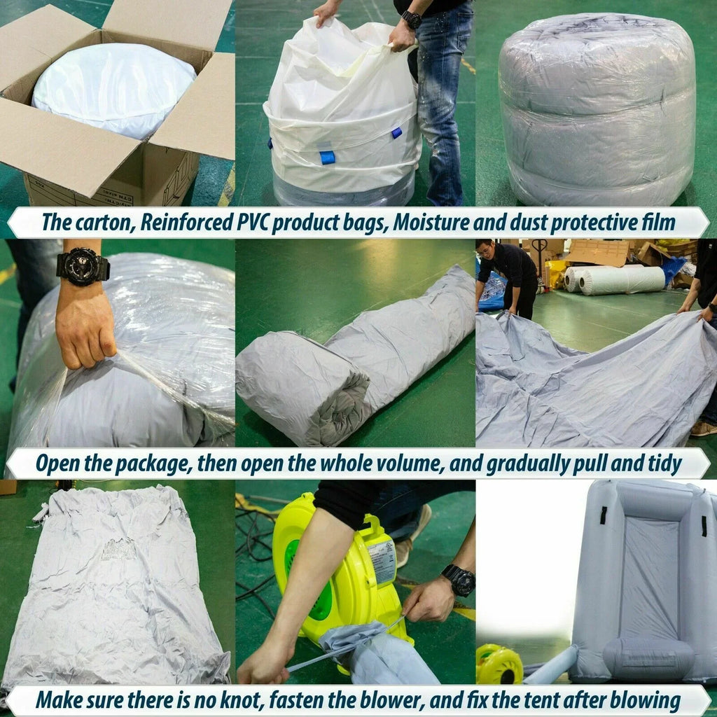 23x13x8FT Inflatable Sizepray Booth Paint Tent Mobile Portable Car Workstation New