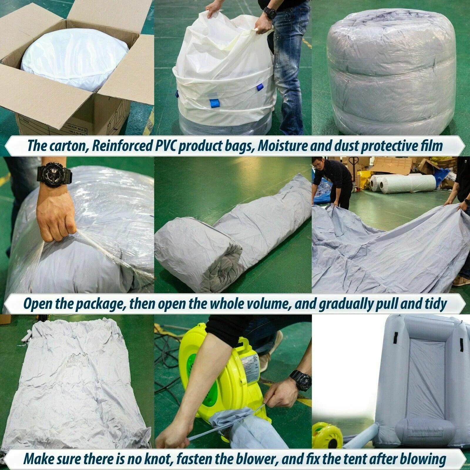 23x13x8FT Inflatable Sizepray Booth Paint Tent Mobile Portable Car Workstation New