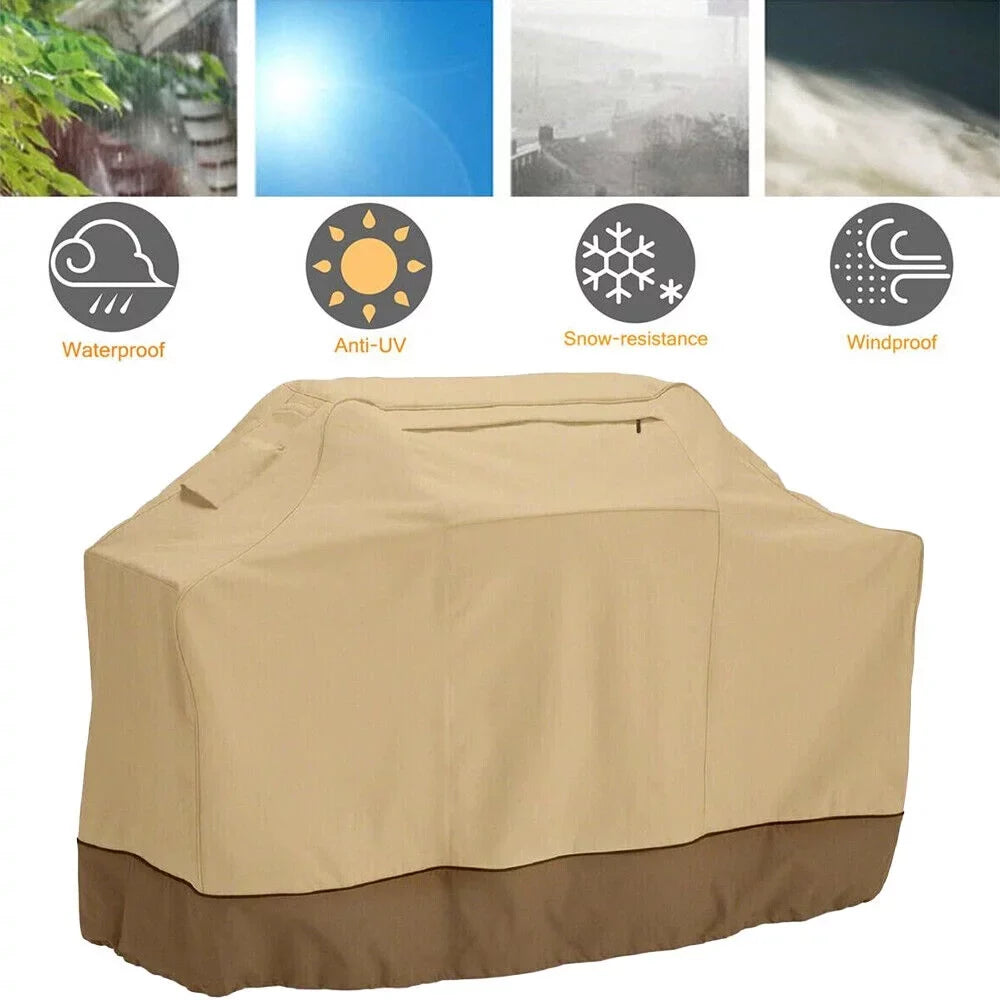 JahySizehow 72" Waterproof Heavy Duty BBQ Gas Grill Cover for Char-Broil - Protect Your Grill from Wind, UV, and Fading