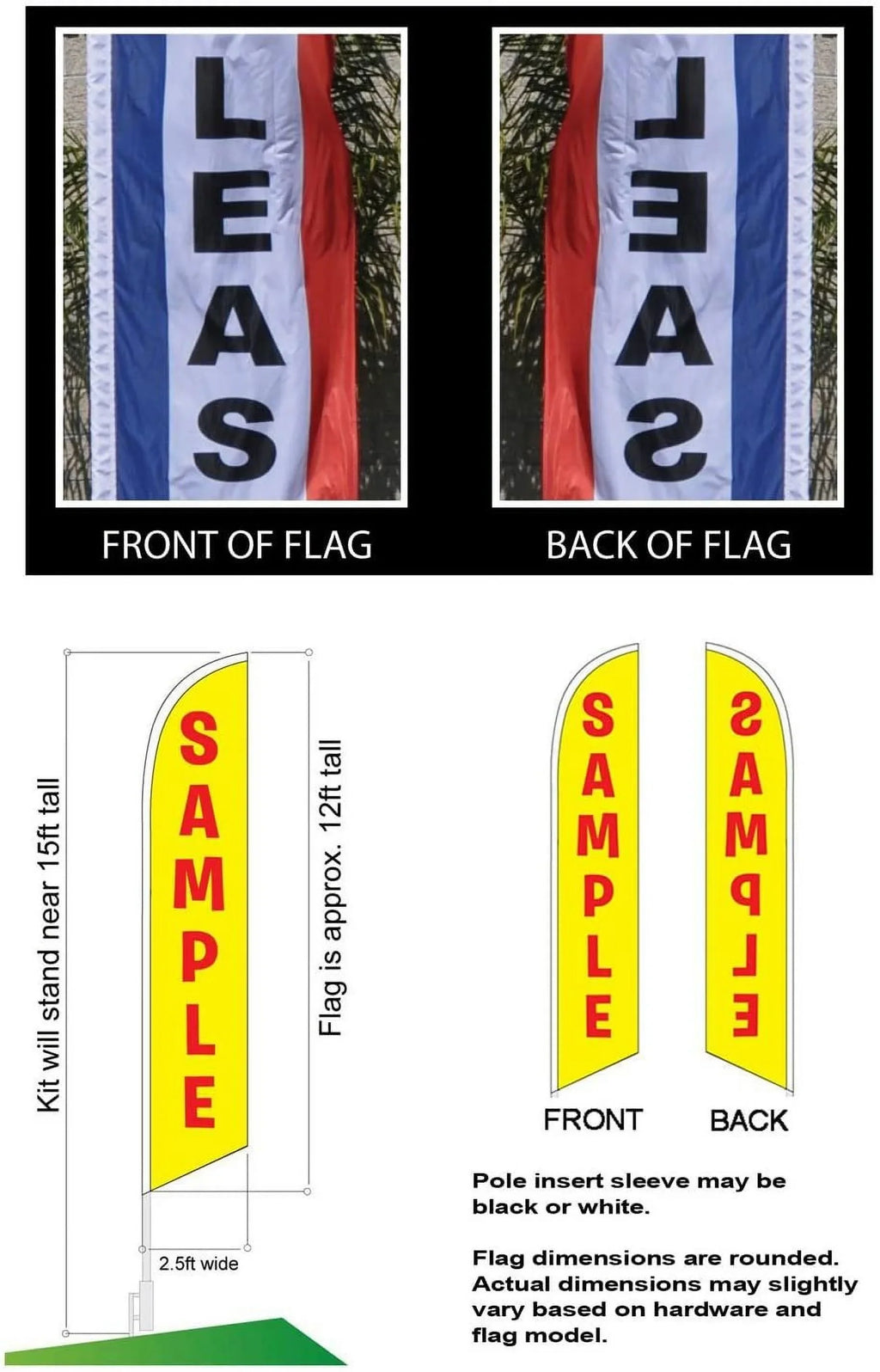 Fitness Gym Center Advertising Feather Banner Sizewooper Flag Sizeign with Flag Pole Kit and Ground Sizetake