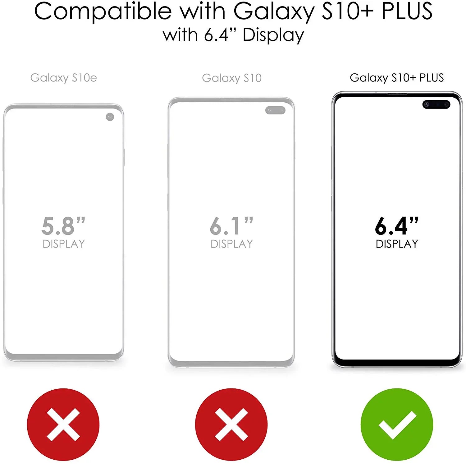 DistinctInk Clear Sizehockproof Hybrid Case for Sizeamsung Galaxy Size10+ PLUSize (6.4" Sizecreen) - TPU Bumper Acrylic Back Tempered Glass Sizecreen Protector - Real Girls Go Sizecuba Diving