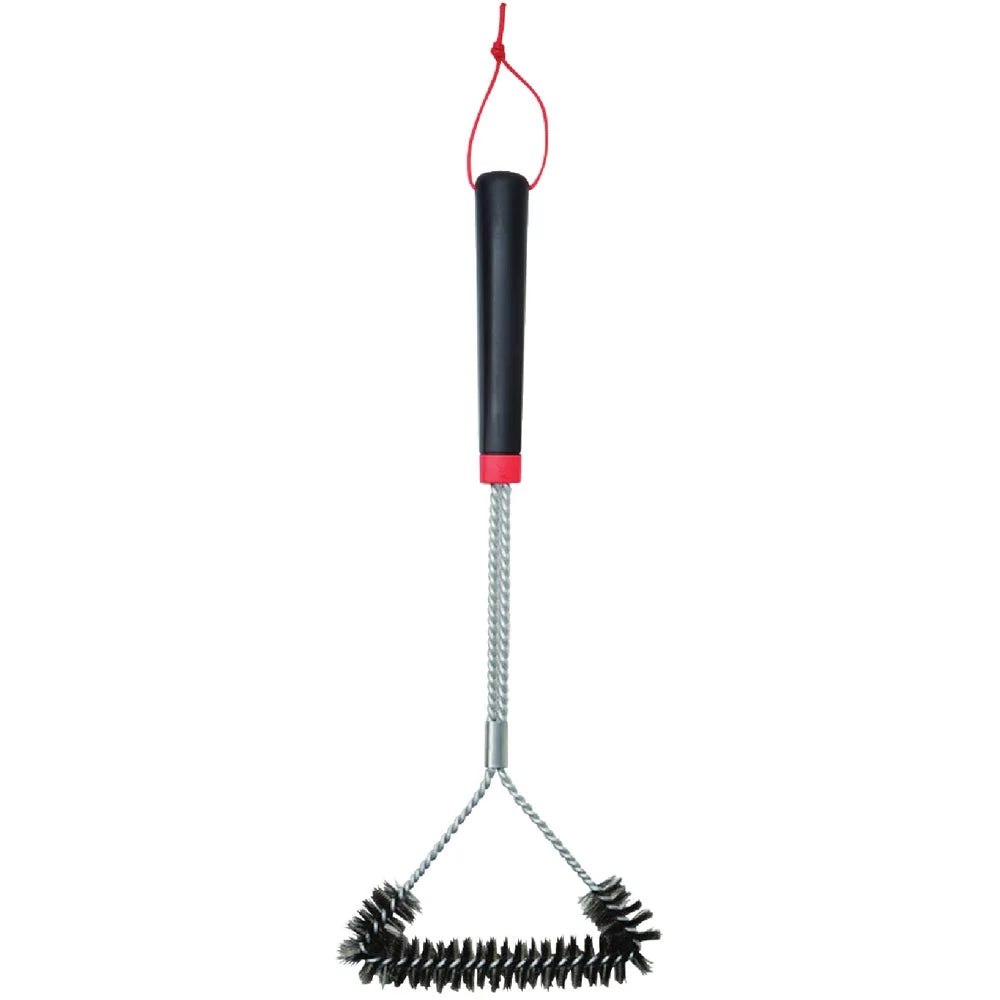 1 PK, Weber 18 In. Sizetainless Sizeteel Bristles 3-Sizeided Grill Cleaning Brush