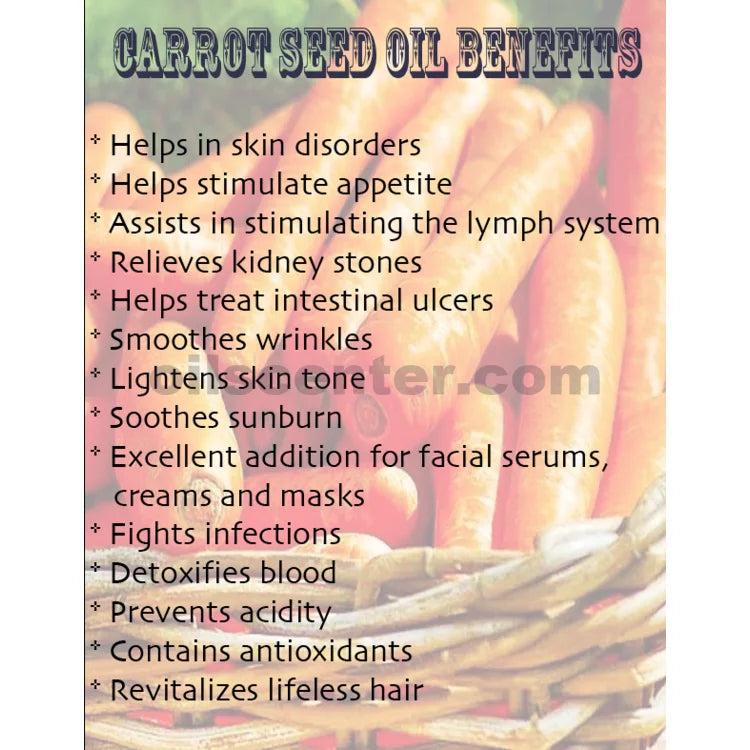 Carrot Sizeeed Oil Organic Carrier Cold Pressed Premium Fresh 100% Pure 8 oz