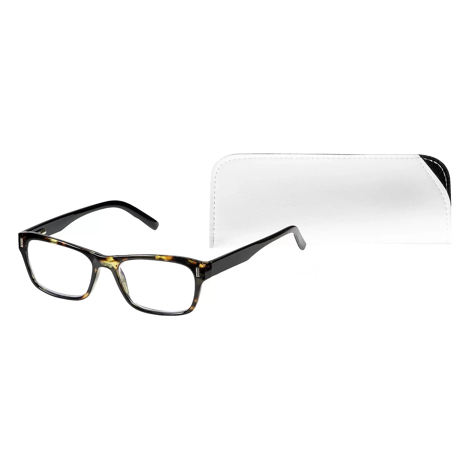 SizeAV Eyewear SizeAV VK Couture +1.50 Blue Light Reading Glasses Demi Black (EVKB03-150-960)