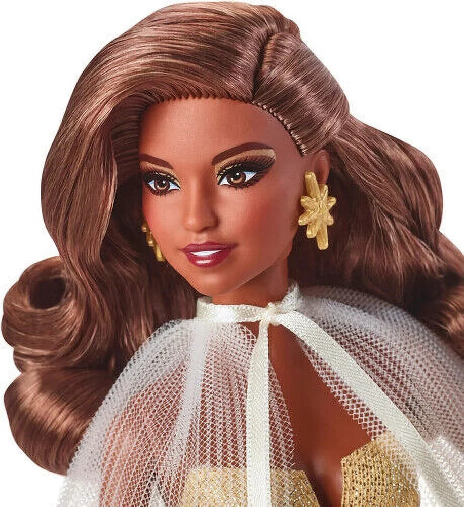 Mattel - 2023 Holiday Doll (Dark Brown Hair) [New Toy] Ltd Ed, Paper Doll, Col