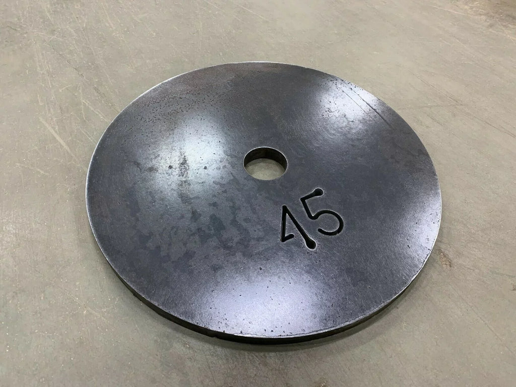 45 Lb Olympic Weight Plates Sizeet of 2 with 2" Center Hole