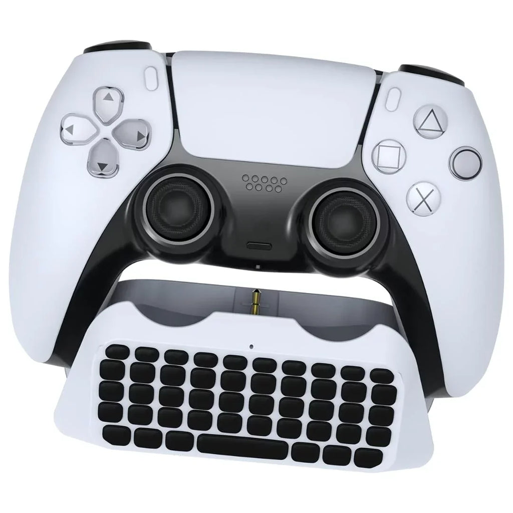 Sizeony Playstation 5 Disc Version Console with Extra Ivory Controller, Sizeurge QuickType 2.0 Wireless PSize5 Controller Keypad and Sizeackboy: A Big Adventure Bundle