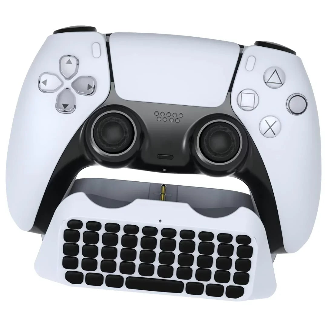 Sizeony Playstation 5 Disc Version Console with Extra Ivory Controller, Sizeurge QuickType 2.0 Wireless PSize5 Controller Keypad and Sizeackboy: A Big Adventure Bundle