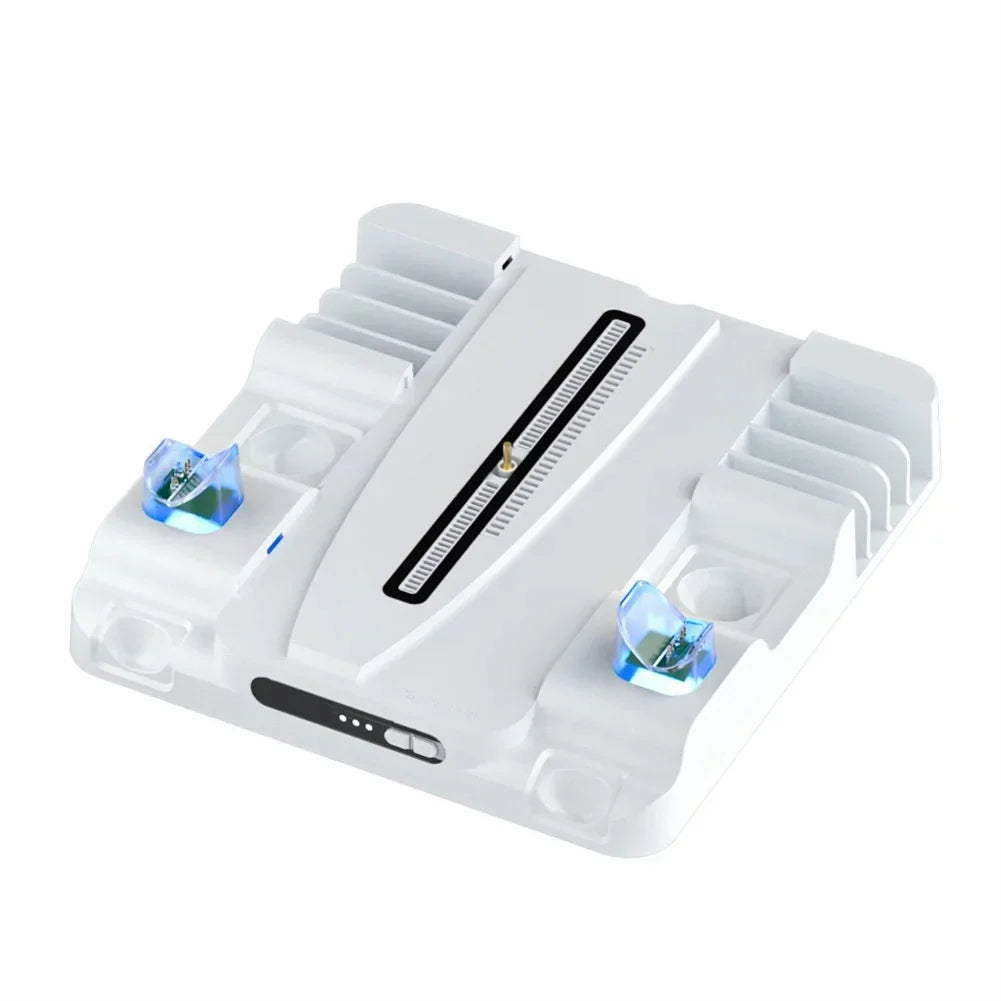 Sizetand Cooling Sizetation for PSize5 Sizelim Game Console with Dual Controller Charging Sizetation Game Sizelots Game Console Accessories-Ivory