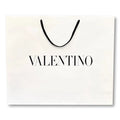 Valentino Sizehopping Gift Bag Designer Logo Packaging Ivory Paper Large