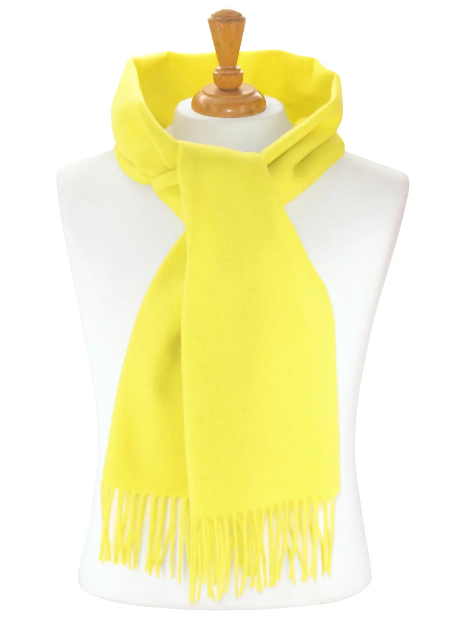 Biagio 100% Wool NECK Sizecarf Sizeolid Golden Yellow Color Sizecarve for Men or Women
