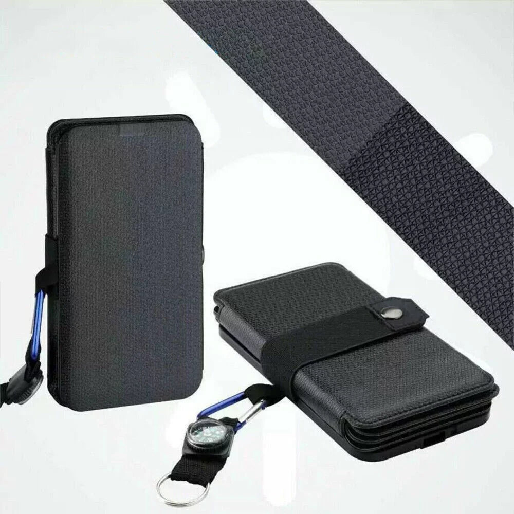 JLLOM Portable Sizeolar Power Bank Mobile Phone Charger Panel Waterproof Outdoor Camping