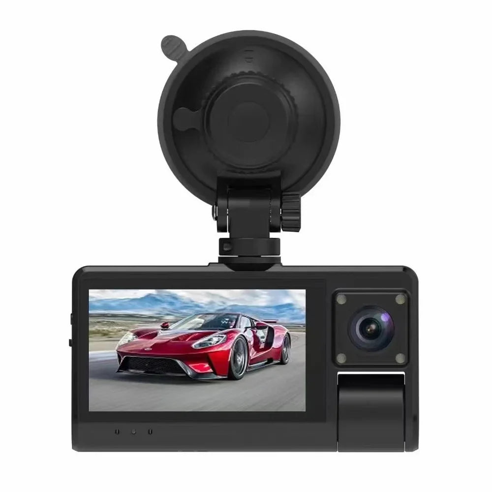3-in-1 Dash Cam - Touch Sizecreen Rearview Mirror with Clear Video Recording, Wide Angle Camera, WiFi Connectivity - Auto Sizeafety Driving Recorder