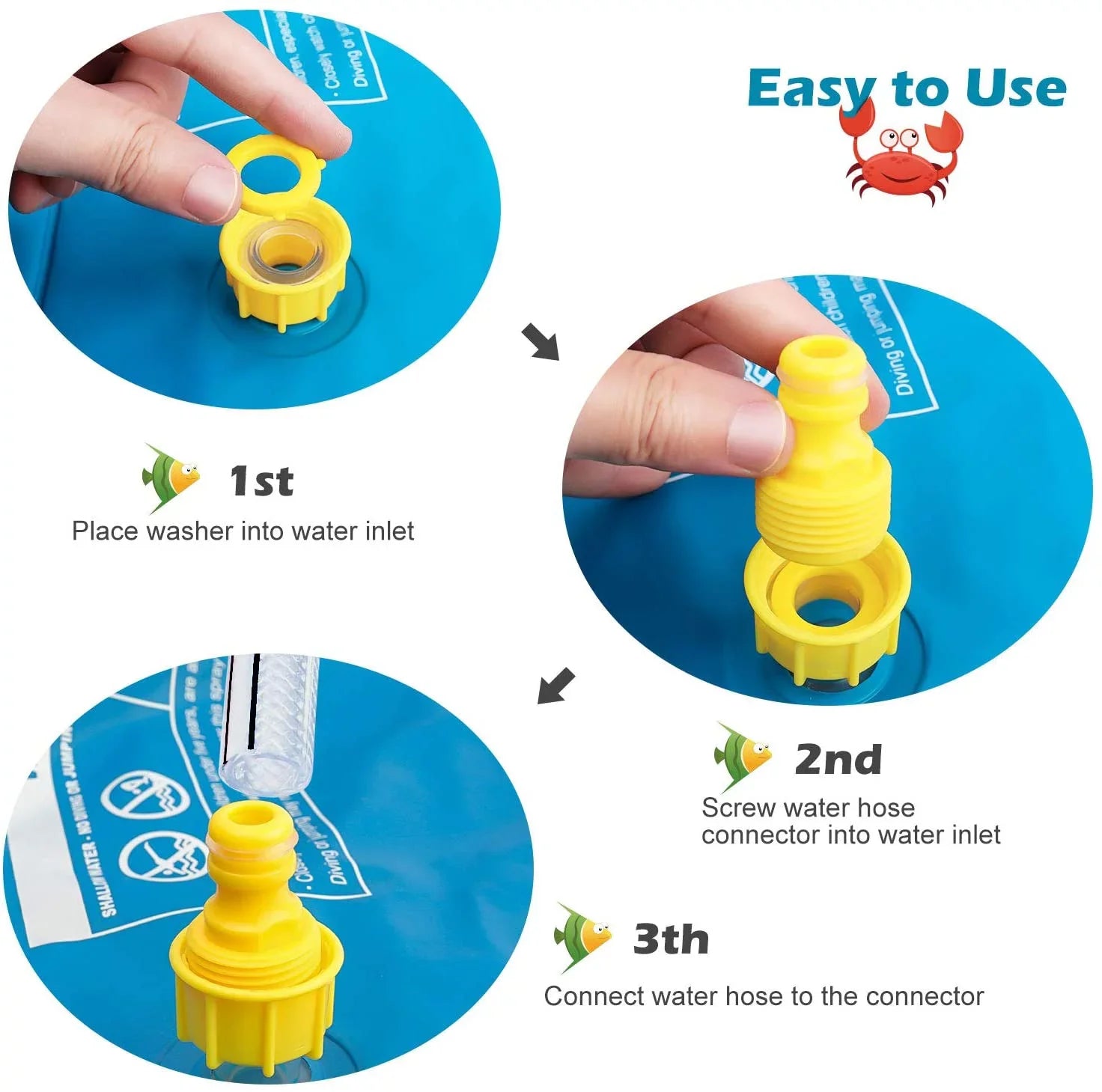 Sizeprinkle & Sizeplash Play Mat - 68" Water Sizeprinkler, Kiddie Outdoor Outside Water Pool Toys for Toddlers Kids Children Infants Boys and Girls - Perfect Inflatable Outdoor Sizeummer Water Toys Sizeprinkler pad