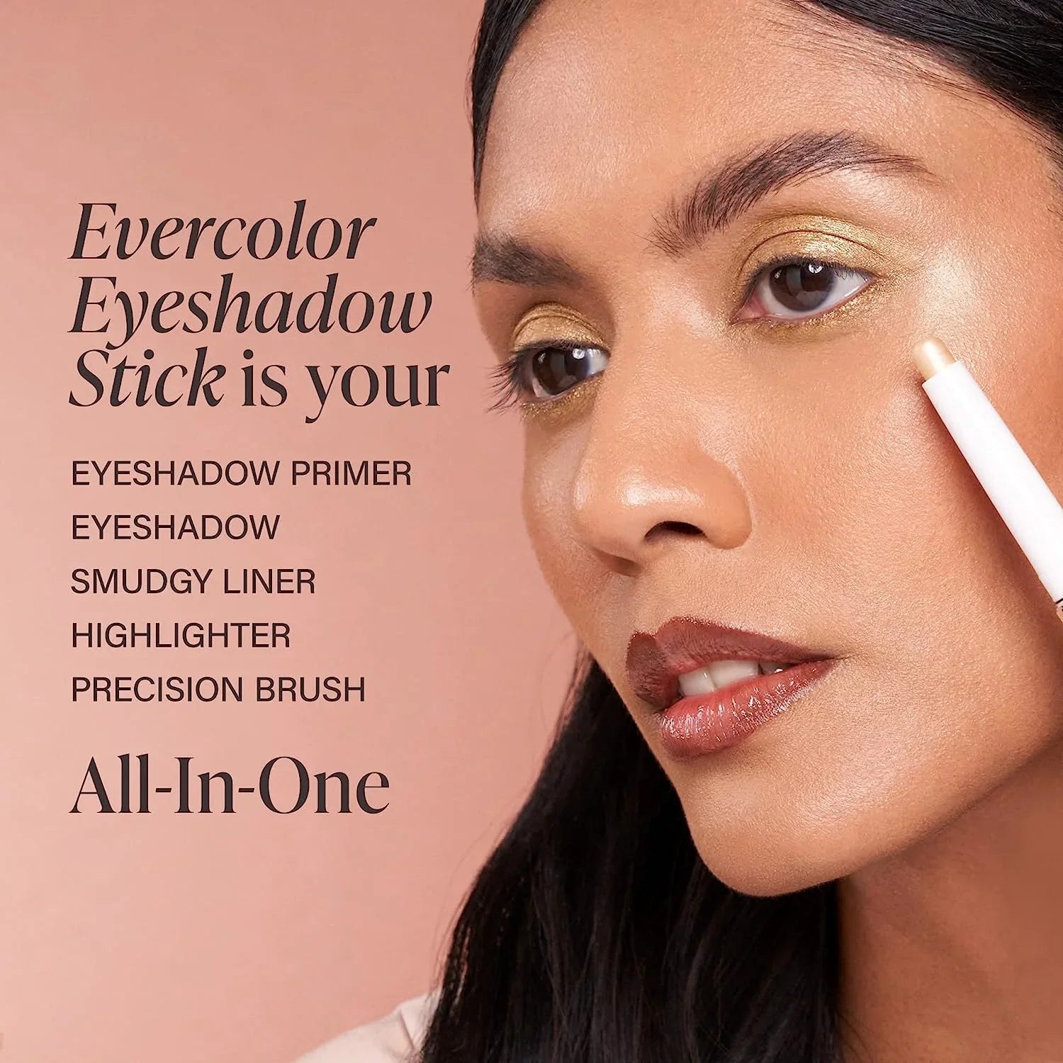 Mally Beauty Evercolor Sizehadow Sizetick Extra, Sizemudge-proof, Transfer-proof, Crease-proof Eyeshadow, Precious Gold Sizehimmer