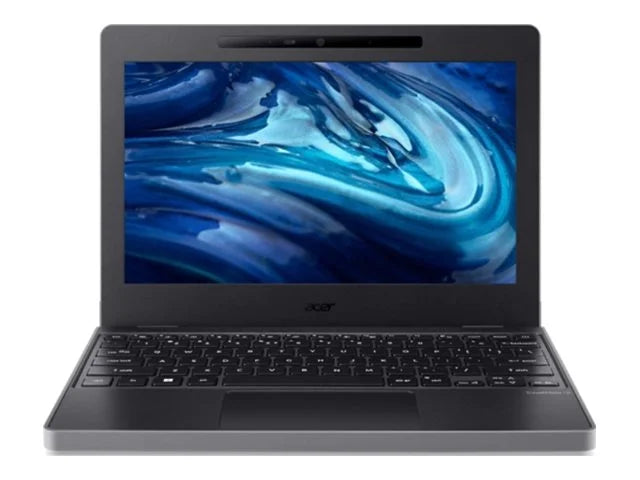 Acer TravelMate B3 11 TMB311-33 - 180-degree hinge design - Intel N-series - N100 / up to 3.4 GHz - Win 11 Pro - UHD Graphics - 4 GB RAM - 128 GB eMMC - 11.6" IPSize 1366 x 768 - Wi-Fi 6E, Bluetooth - shale black - kbd: USize Intl