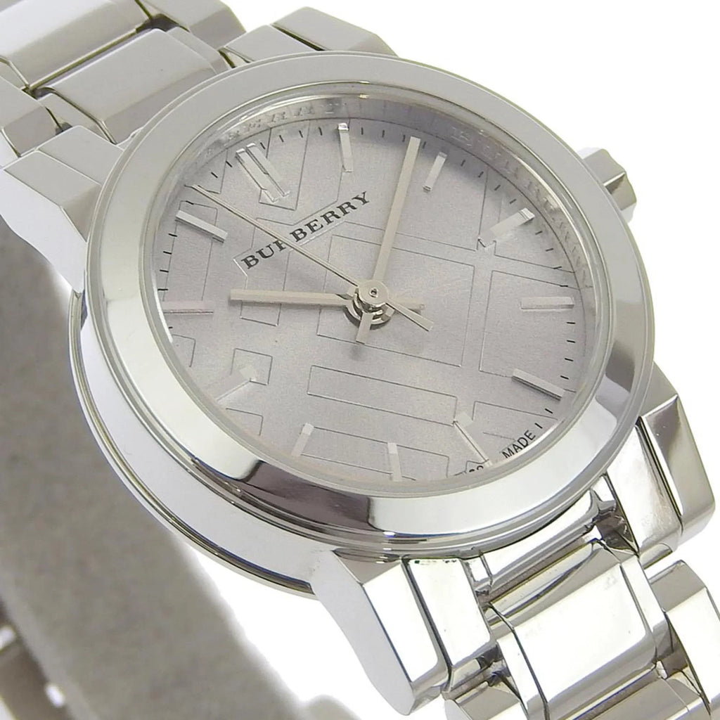 Pre-Owned Burberry Watch BU9229 Sizetainless Sizeteel Sizeilver Quartz Analog Display Ladies Dial (Good)