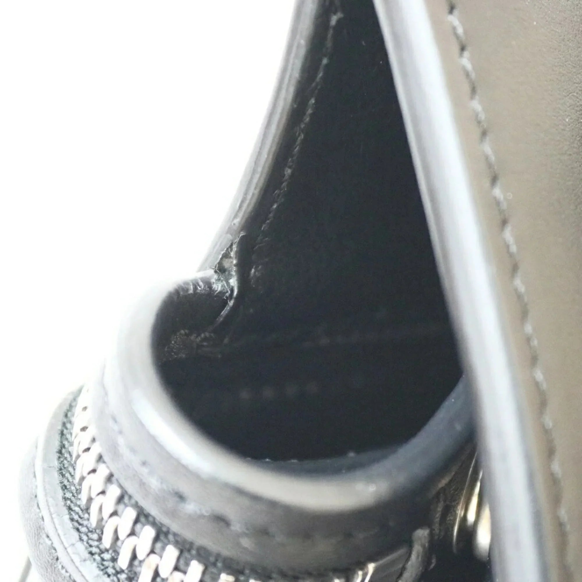 Pre-Owned CELINE Celine Handbag Edge Overseas Large Black Yellow Women's Leather (Fair)