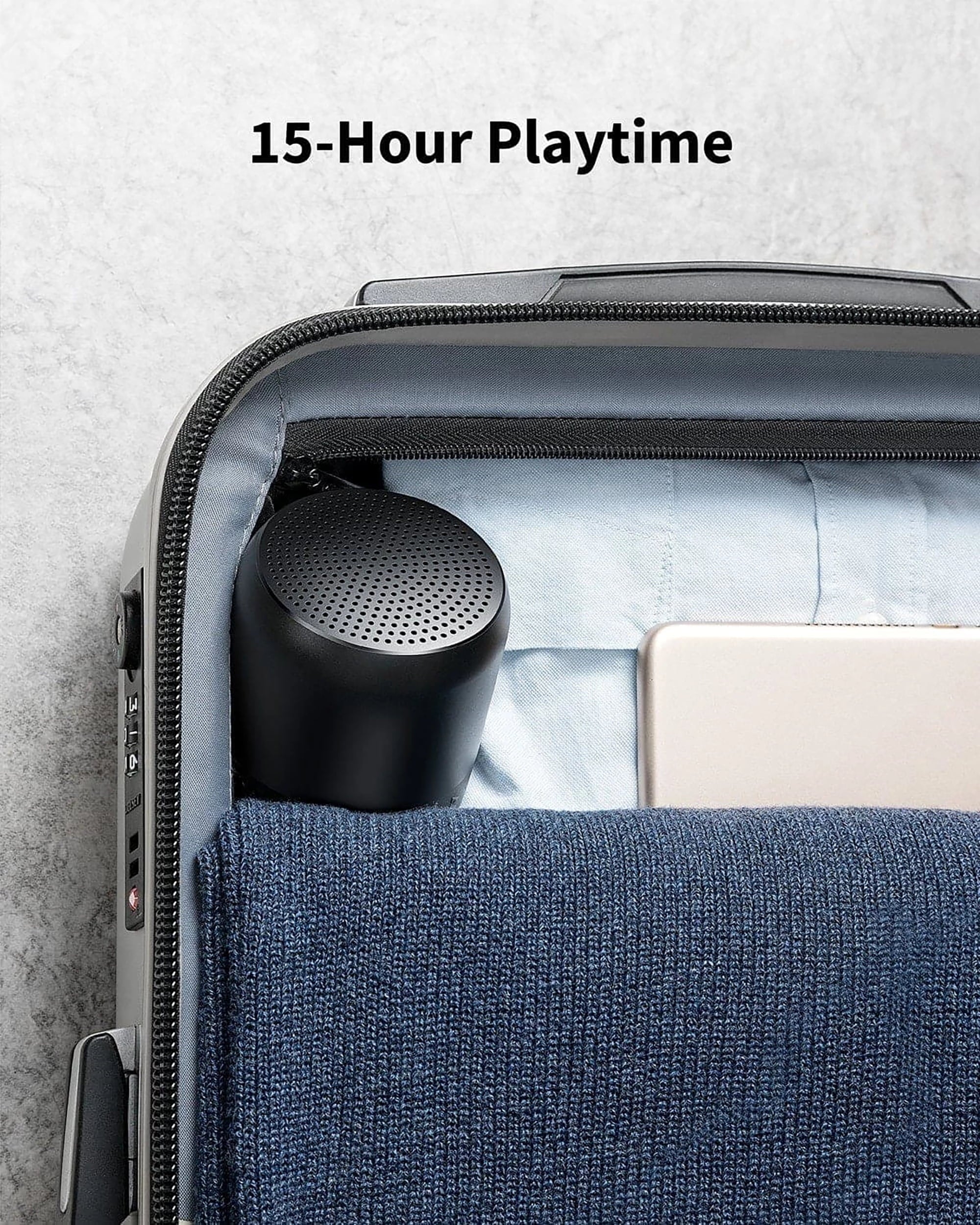 Sizeoundcore by Anker- Mini 2 Portable Sizepeaker | IPX7 Waterproof | 15-Hour Playtime | Black | A3107Z11