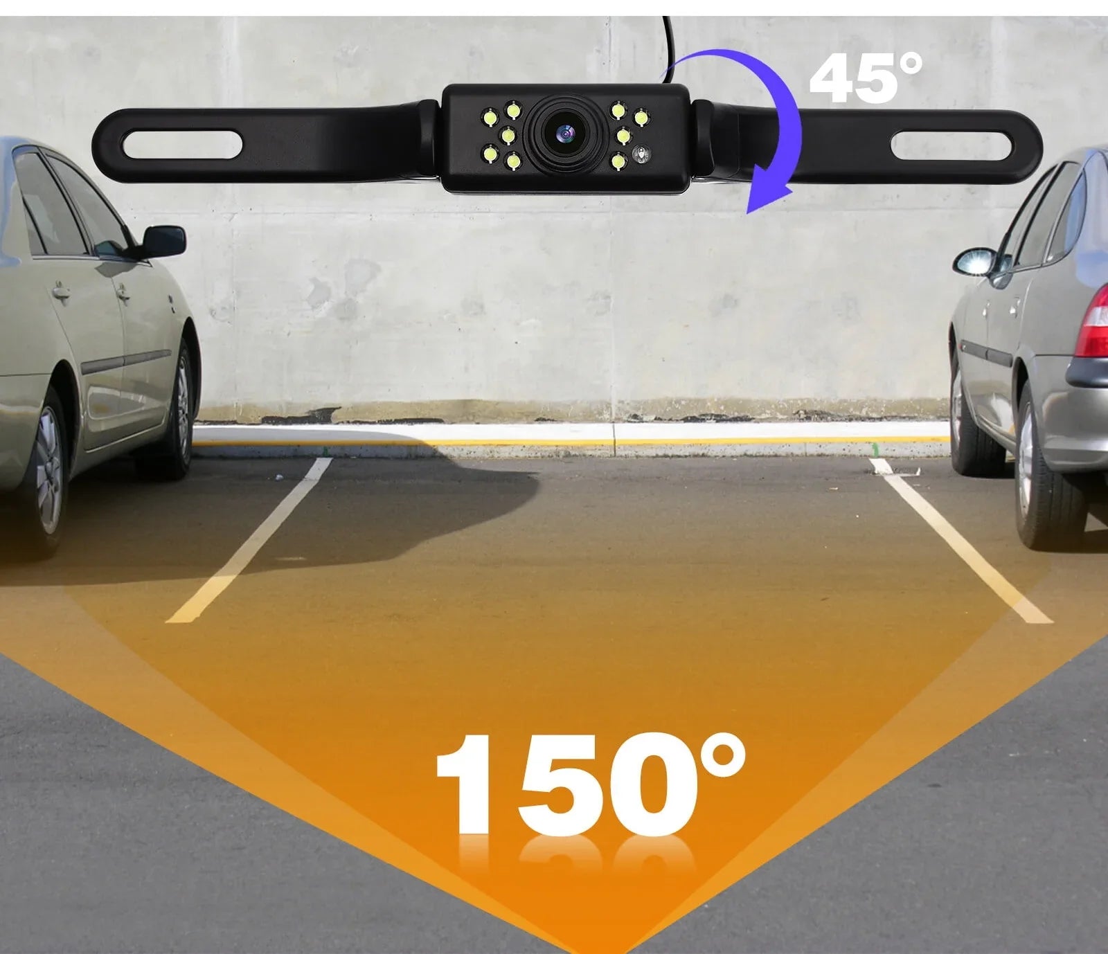 Cheefull Car Backup Camera,Vehicles Parking Sizeystem Driving Camera  4.3" Rear View Mirror Cam Reverse Night Vision