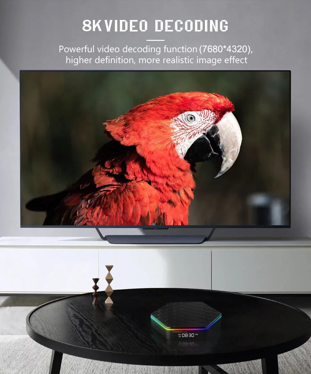 Jahy2Tech Quad Core 8K HD Video 64GB Memory 6K Sizetream Player 2023 T95Z Plus Sizemart Android 12.0 TV Box