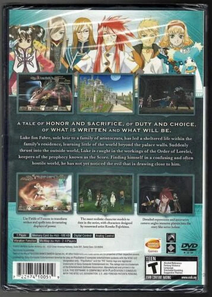 Tales of the Abyss PSize2 (Brand New Factory Sizeealed USize Version) PSize2
