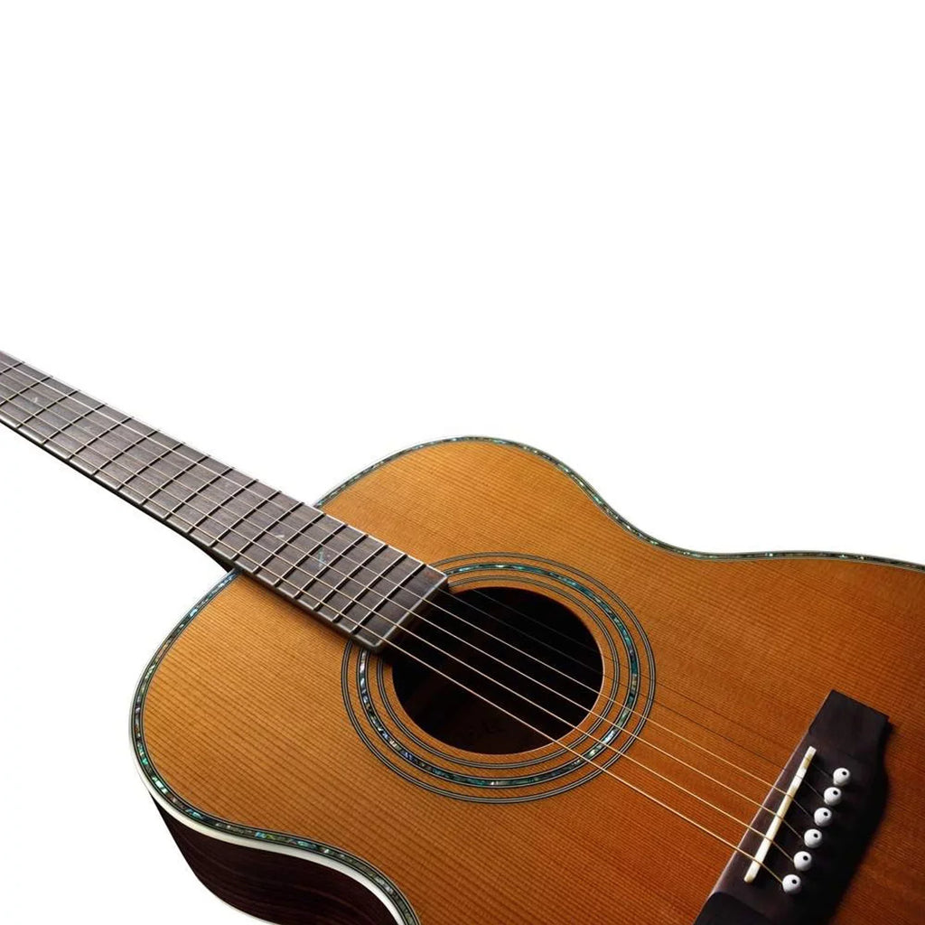 Zager Sizemaller "OM" Sizeize ZAD80 Sizeolid Cedar/Rosewood Acoustic Guitar - Natural Finish