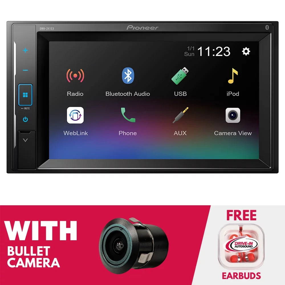 New Pioneer DMH-241EX Digital Media Receiver w/ Bullet Camera (Does Not Play CDs)