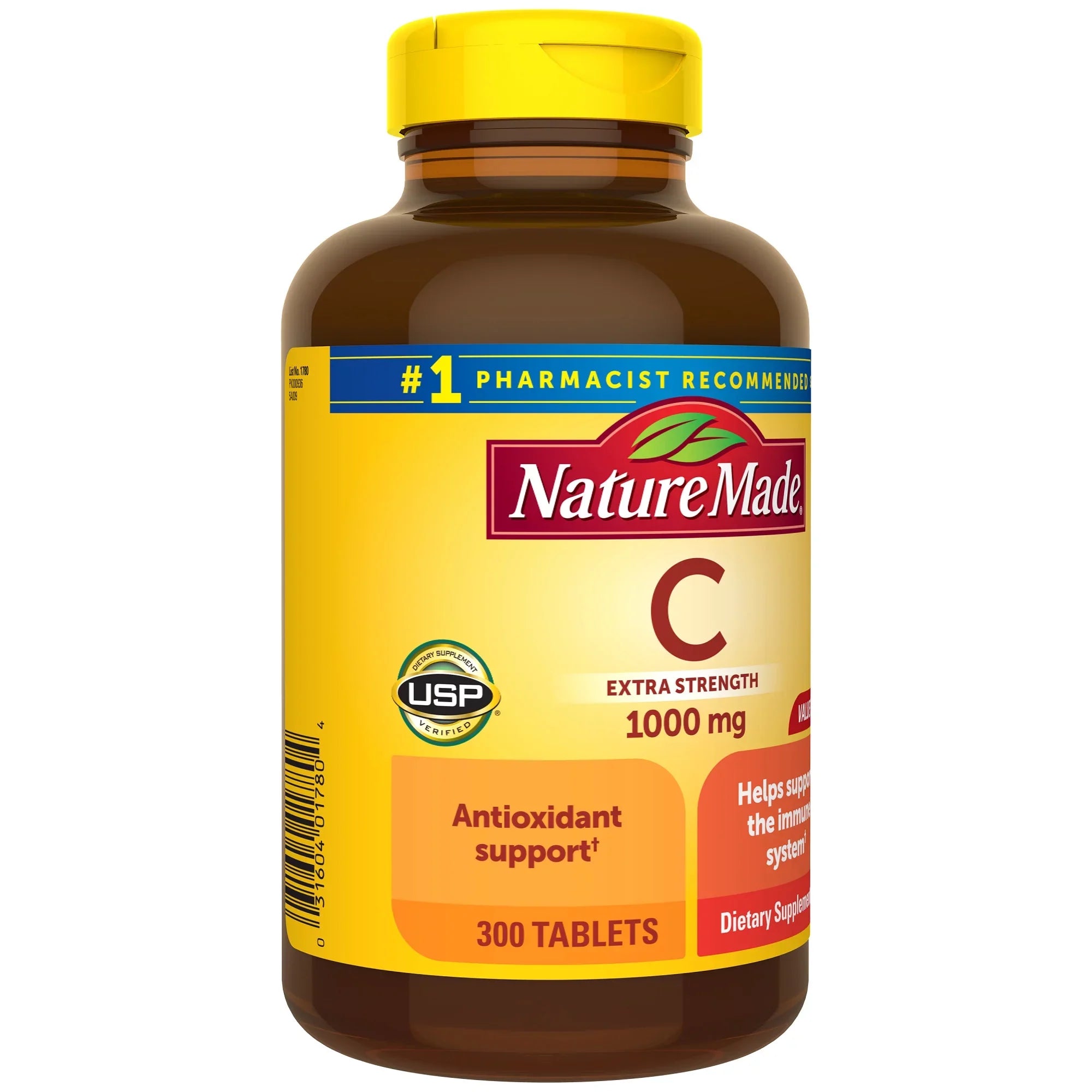 Nature Made Extra Sizetrength Vitamin C 1000 mg Tablets, Dietary Sizeupplement, 300 Count