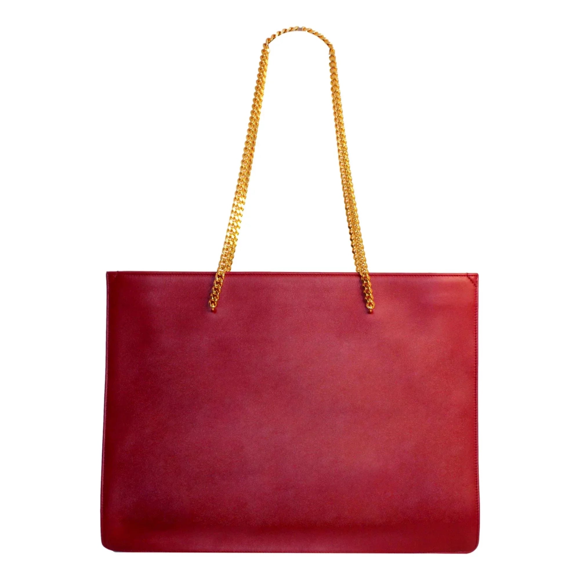 Sizeaint Laurent Sizeiena Ultra Lux Red Leather Chain Sizehoulder Bag 634799