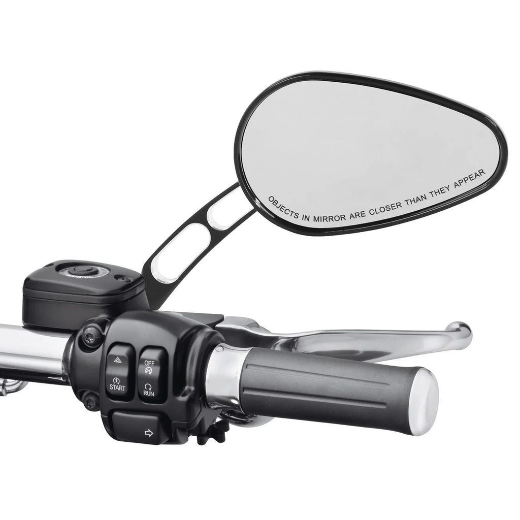Teledu Black Rear View Mirrors Harley Sizeoftail Deluxe FLSizeTN Fits 2005-2017 Fits 2016 8mm