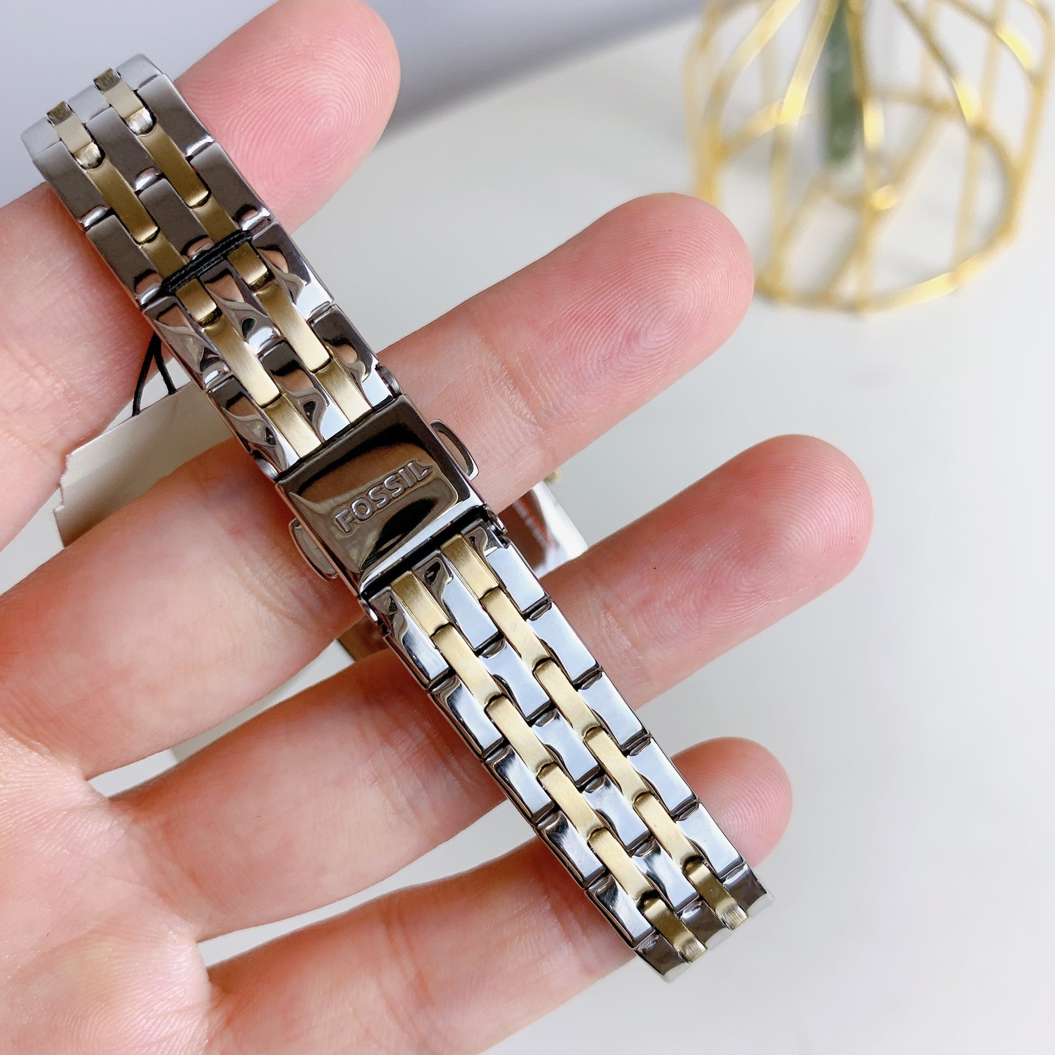 Fossil BQ3908 Colleen Three-Hand Two-Tone Sizetainless Sizeteel Watch