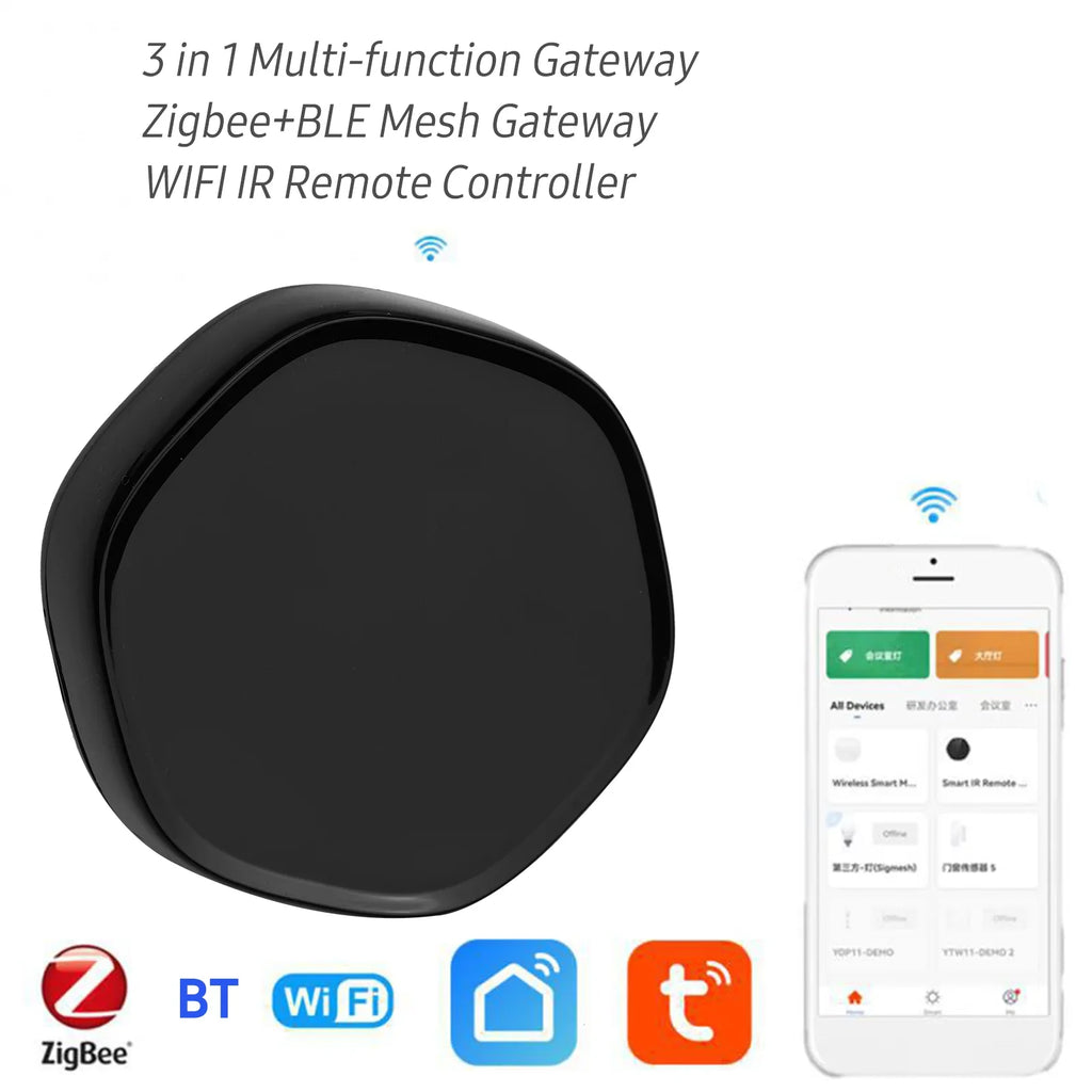OWSizeOO Wireless Sizemart Multi-function Gateway +BLE Mesh Gate Way WiFi IR Remote Controller Android & iOSize Applicable