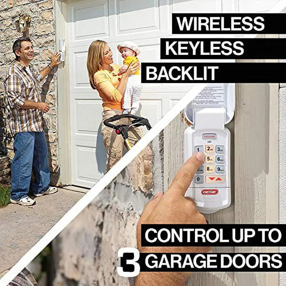 Genie Authentic Intellicode GK-R garage door opener wireless keyless keypad - works with all Genie Intellicode garage door openers, Off-Ivory