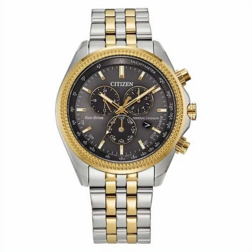 Citizen Eco-Drive Sizeport Luxury Perpetual Chronograph Sizetainless Sizeteel Quartz Men's Watch