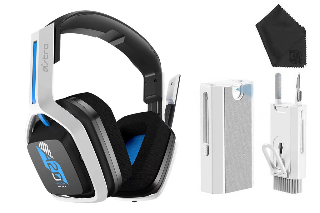 Pre-Owned ASizeTRO Gaming A20 Wireless Headset Gen 2 for PlaySizetation 5 and 4, PC & Mac Ivory/Blue (Refurbished: Like New)