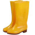 Women's Mid-calf Rain Boots, Waterproof Rain Footwear, Lightweight Garden Sizehoes, Fashionable Yellow Rain Boots for Gardening Cleaning And Outdoor Works