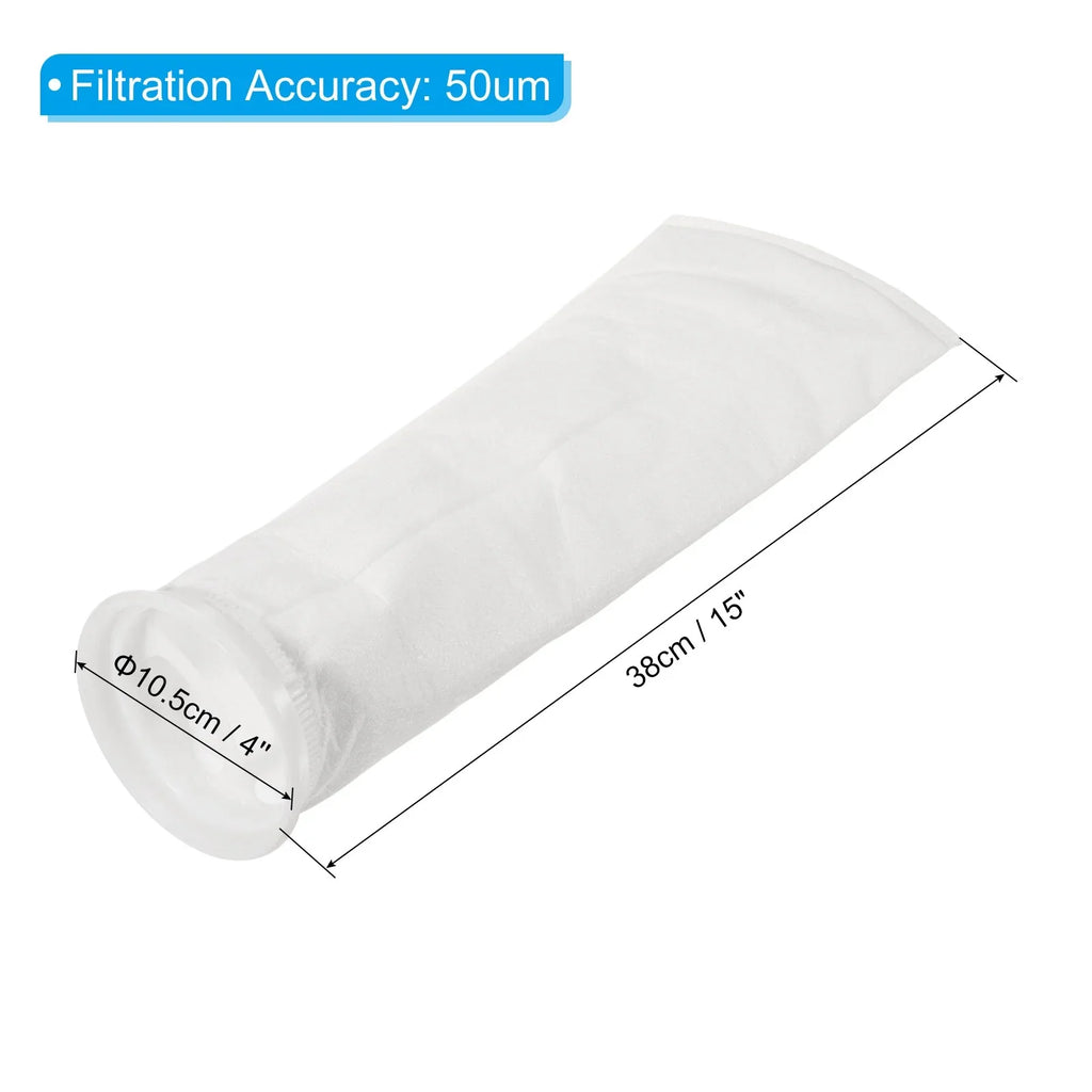 Uxcell 4 Inch Ring Filter Sizeocks, 3 Pack 50 Micron Mesh Bags Pool Sizekimmer Basket