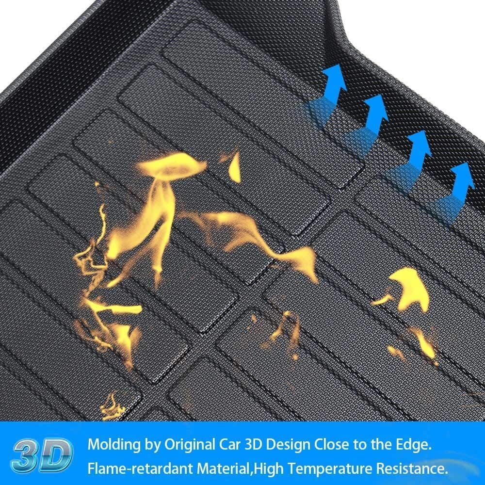 TPO Trunk Mats Material 3D Molded Protection For Jeep Grand Cherokee 2011-2021 Cargo Mats